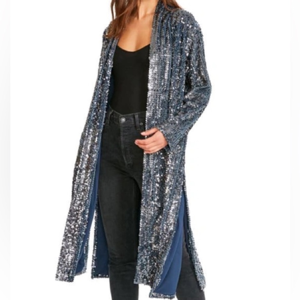 NWT BB Dakota Sequin Duster, Size Small